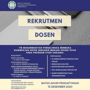 Lowongan Dosen: Farmasi ITB Muhammadiyah Purbalingga